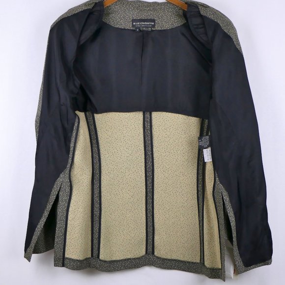 NEW Liz Claiborne Business Blazer Women's Size 12 Romantic Florals Design - Picture 9 of 16